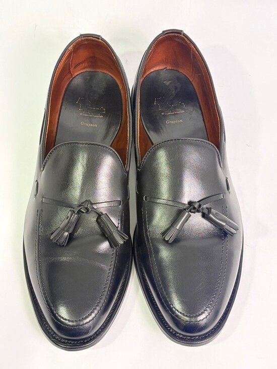 Allen Edmonds Shoes Mens Size 13 EEE Black Grayson Leather Tassel Loafers USA main image 10